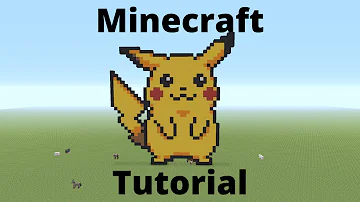 How do you make Pikachu in Minecraft pixel art?