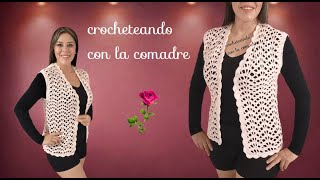 ⭐⭐⭐COMO TEJER CHALECO PARA MAMA A CROCHET PARTE#2  FACIL Y RAPIDO CROCHETEANDO CON LA COMADRE