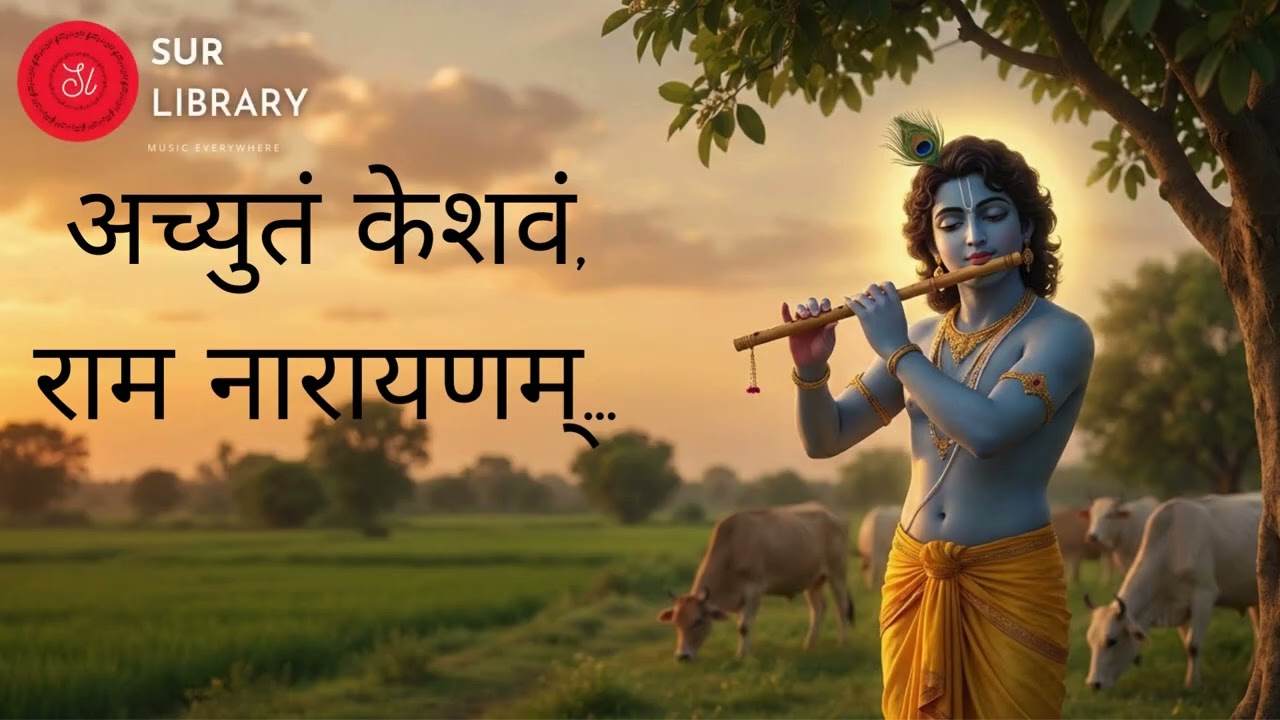 Achyutam Keshavam Krishna Damodaram | Krishna Bhajan | Achyutam Keshavam Song