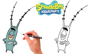 How To Draw Plankton From Spongebob Spongebob Drawing