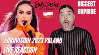 Poland Eurovision 2023 Live Reaction Blanka - Solo