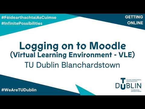 Logging on to Moodle at TU Dublin Blanchardstown