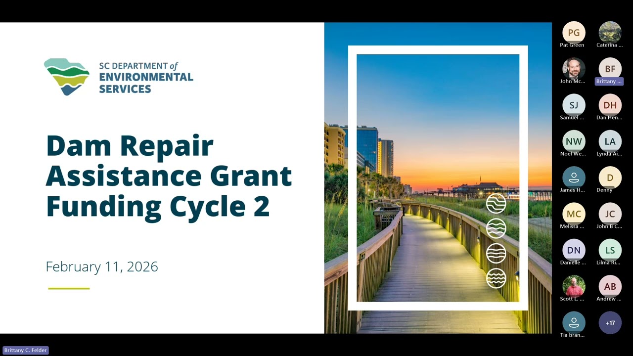 Dam Repair Assistance Grant Funding Cycle 2 Webinar | Feb. 11, 2026