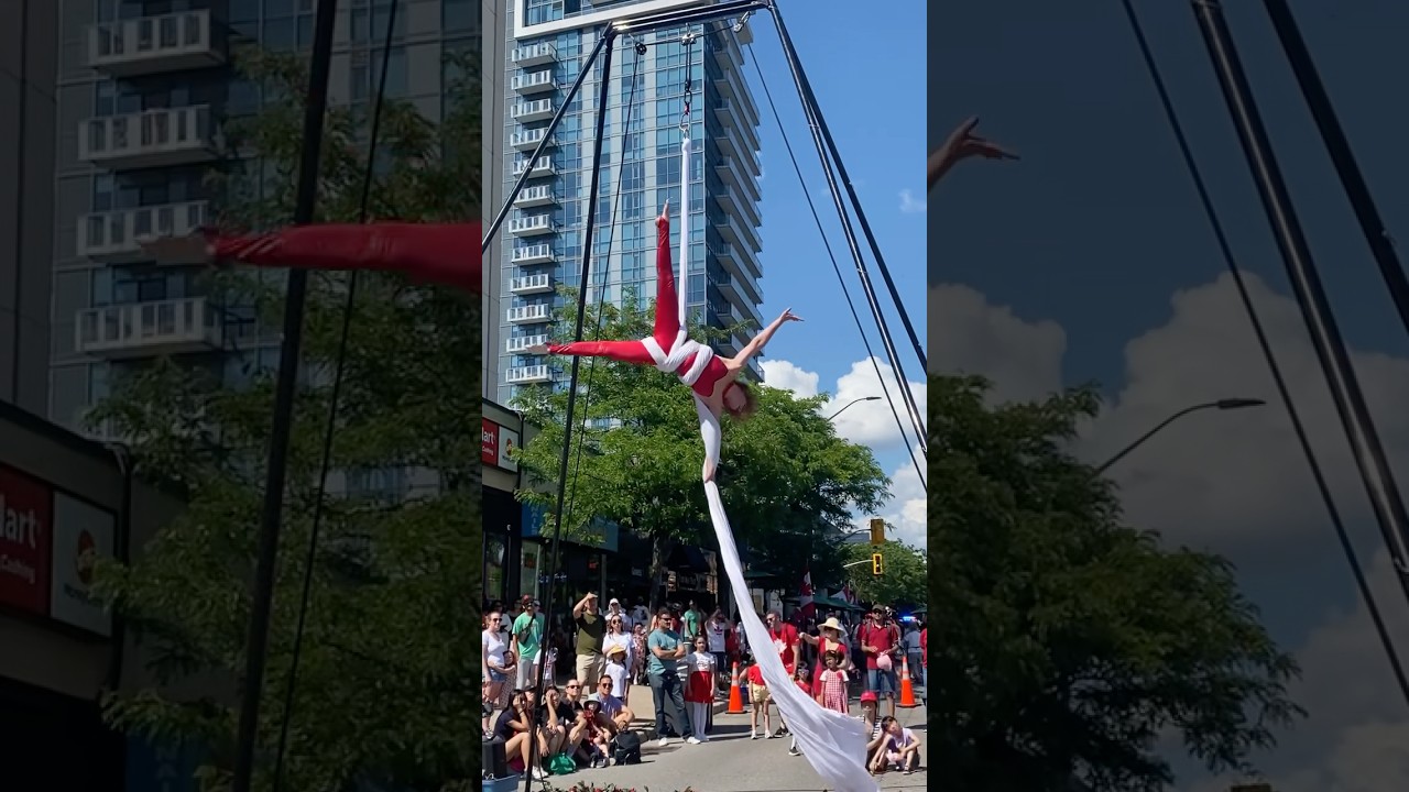 Terrific Trapeze Act on Canada Day 2025 | Port Credit #liveperformance #canadaday #portcredit #2025