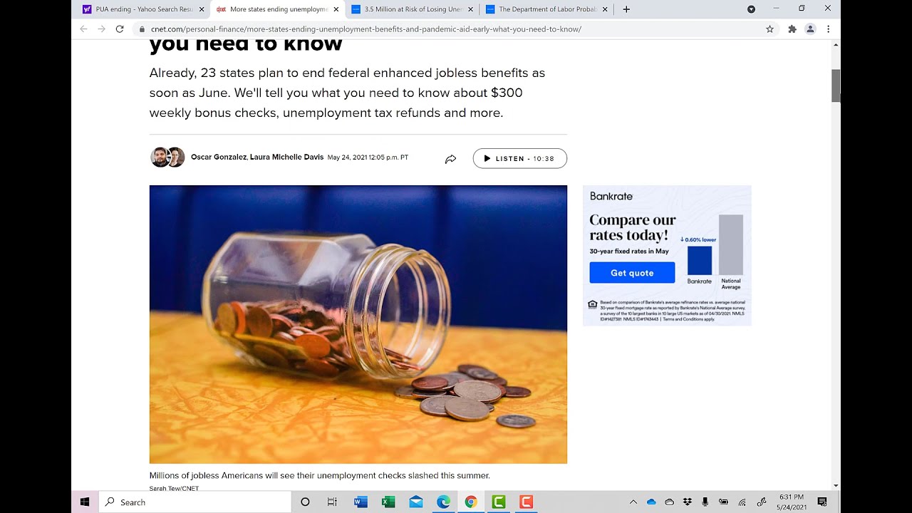 Is Pandemic Unemployment Assistance (PUA) Ending Now?