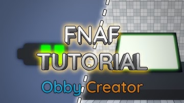 How to make POWER and CAMERA on Obby Creator! (FNAF)