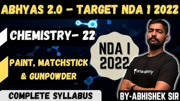 Chemistry For NDA- 22 | Abhyas 2.0 Complete Batch For NDA 1 2022 | Learn With Sumit