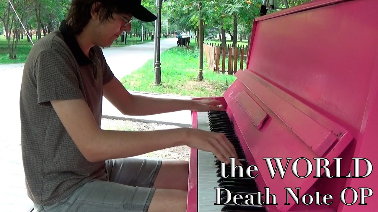 I Played The World From Death Note On Barbie Piano In Public - Youtube