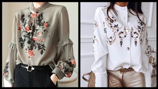 Floral Printed most outstanding blouse and tops designs 2022