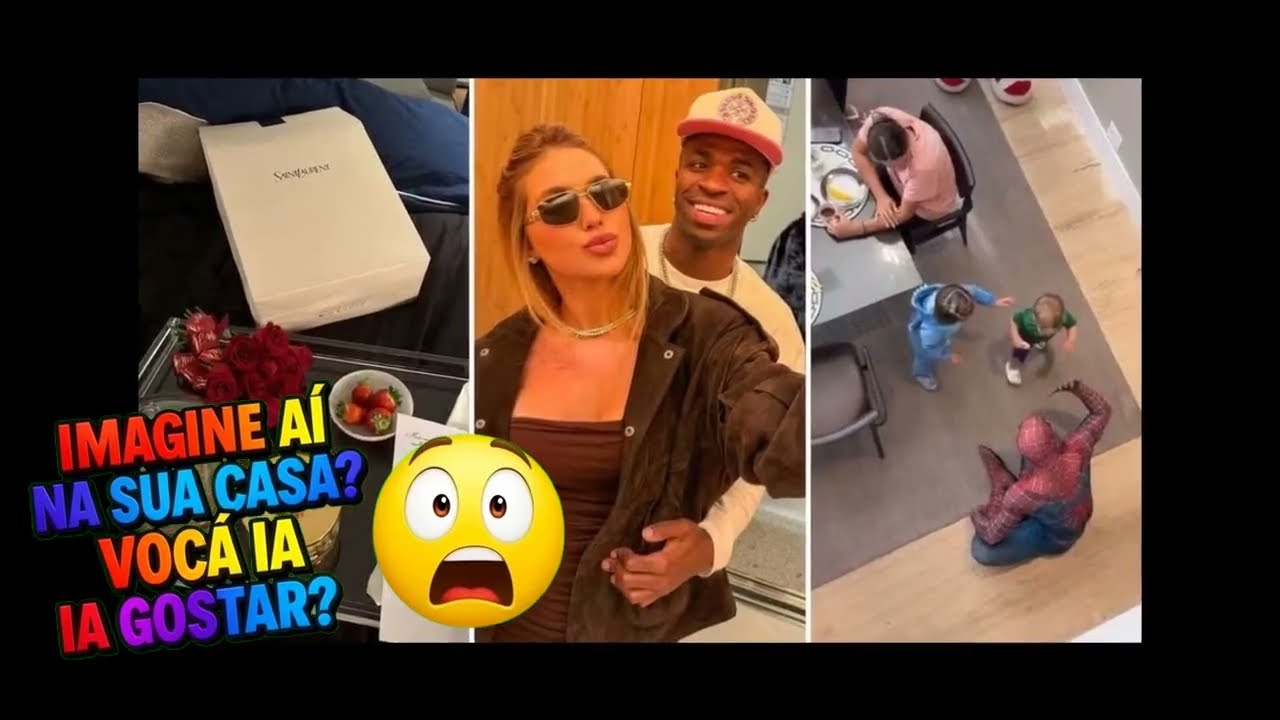 Filhos de Virginia ganham surpresa de Vini Jr  e influenciadora se emociona  'Mais apaixonada'