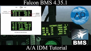 Falcon BMS - A/A IDM Data Link Tutorial | Not Link 16