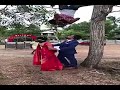 Photographer Hangs Upside Down for Perfect Shot