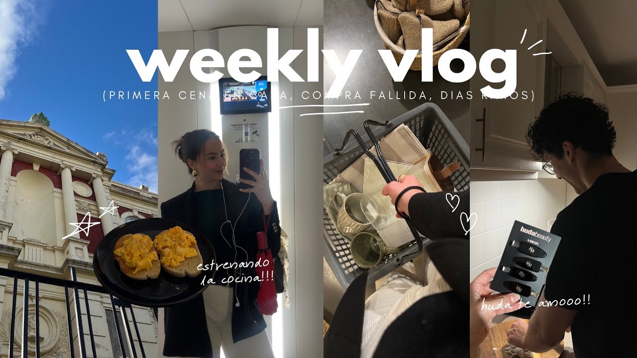 primera cena en casa, unos días raros, compra fallida | weekly vlog🥨🧣🦌☕️