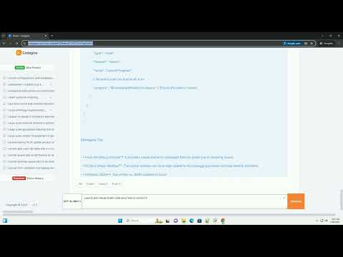 launch json visual studio code error how to correct it