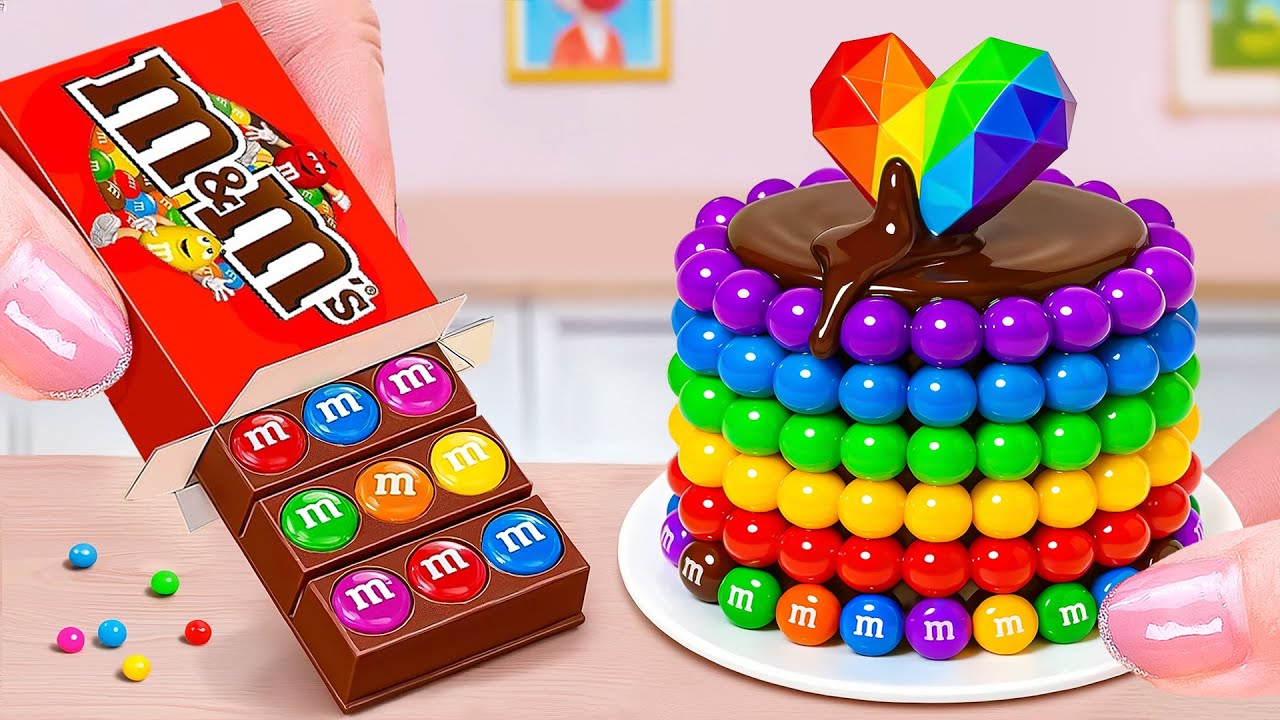 Rainbow Pop KITKAT Vs Rainbow Buttercream Pop Cake 🌈 How To Cake 💡 Sweet Little Bakes