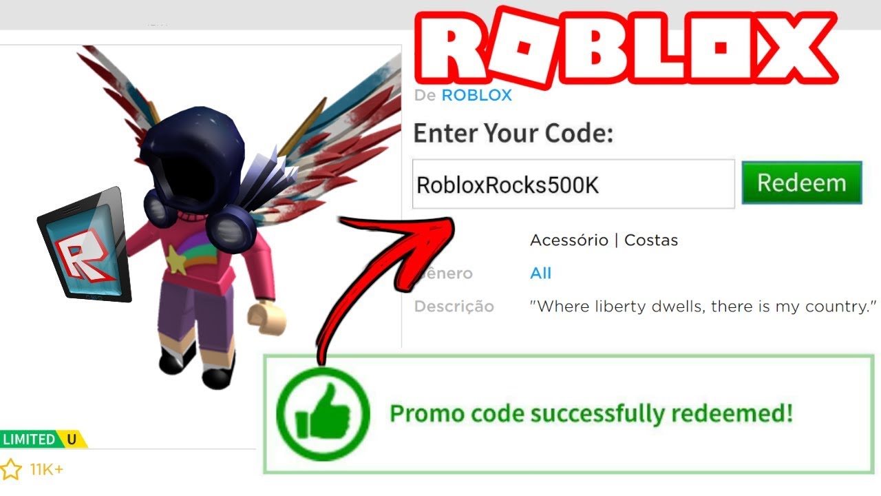 Roblox codes promo — Lista de códigos para Roblox itens, robux e cosméticos, by roblox fan