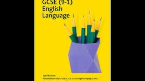 EDEXCEL GCSE ENGLISH LANGUAGE Paper 1 Q3 (WOMAN IN WHITE extract)