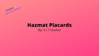What Are Hazmat Placards Unseen#1
