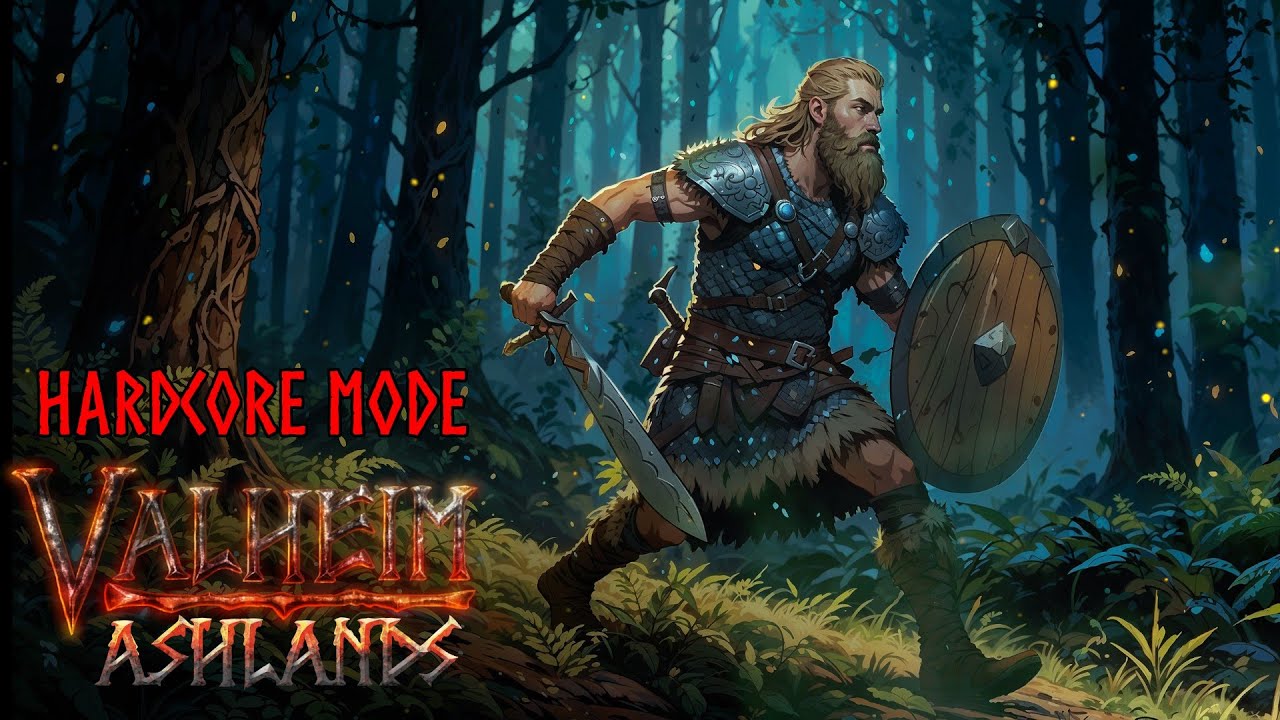 🔴 LIVE | Valheim Ashlands  | Hardcore mode | No Map No Portals Very Hard
