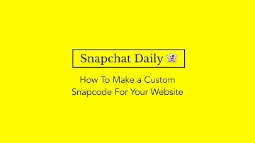 How to create a custom Snapcode for your website