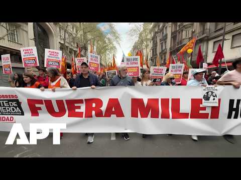 Argentina's Left Stages 'March of Anger' in Buenos Aires Against Milei's Economic Policies | APT