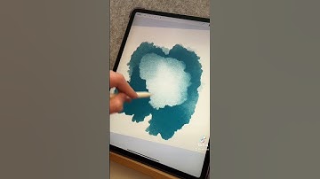 New Procreate Watercolor brush! 🖌️ #shorts