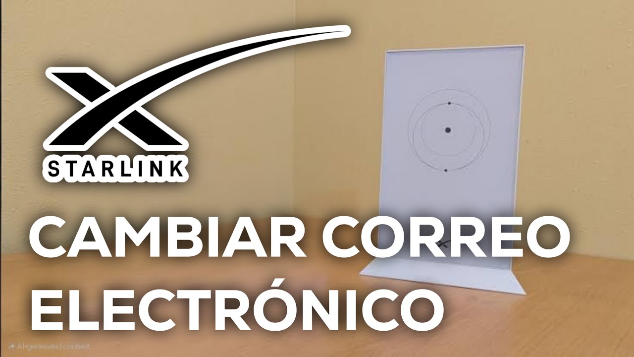 Cómo cambiar la dirección de correo electrónico en Starlink - YouTube