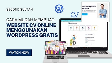 Cara membuat cv online menggunakan wordpress terbaru