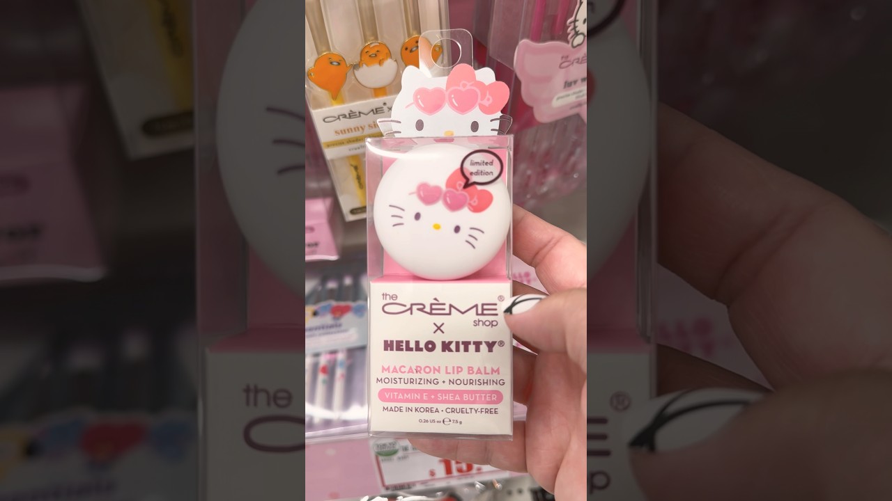 The Crème Shop x Sanrio Hello Kitty Macaron Lip Balm $9 | Tokyo Central, Kailua, Oahu, Hawaii, USA