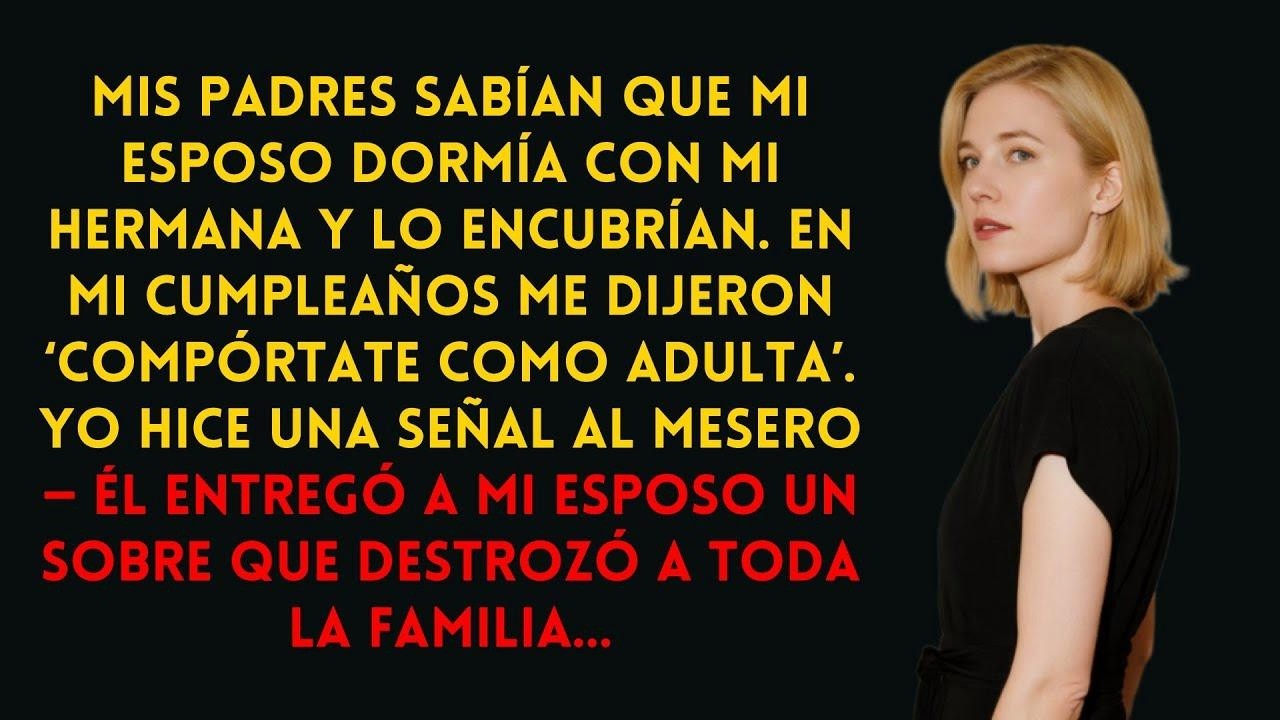 Mis padres sabían de mi esposo y mi hermana… un sobre en mi cumple destruyó a todos.