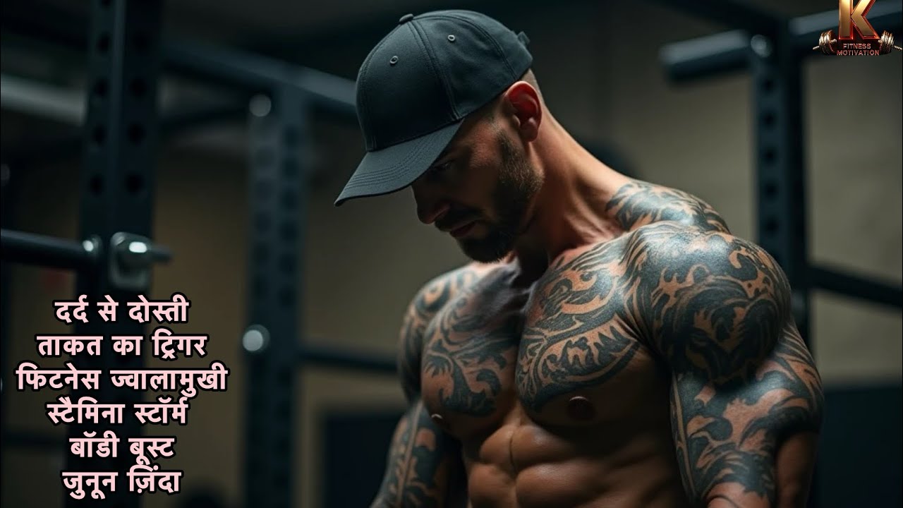 💪🏻Ultimate Hindi Gym Workout Motivation Song | Power & Attitude👊🏻K 034