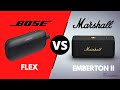 Bose soundlink flex  marshall emberton ii comparatif