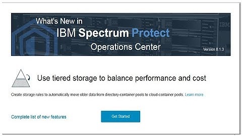 IBM Spectrum Protect 8.1.3 OC Tier to Cloud – Demo