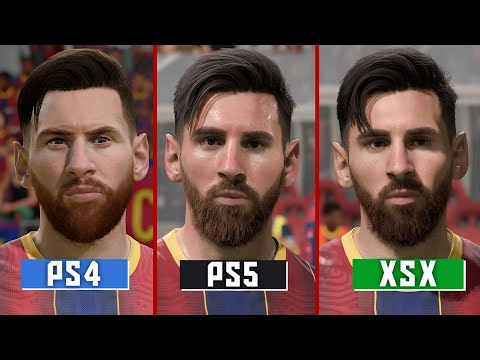FIFA 21 - PS4 Vs PS5 Vs XSX (Face/Graphics/Load Times/UEFA Champions League Celebration) COMPARISON