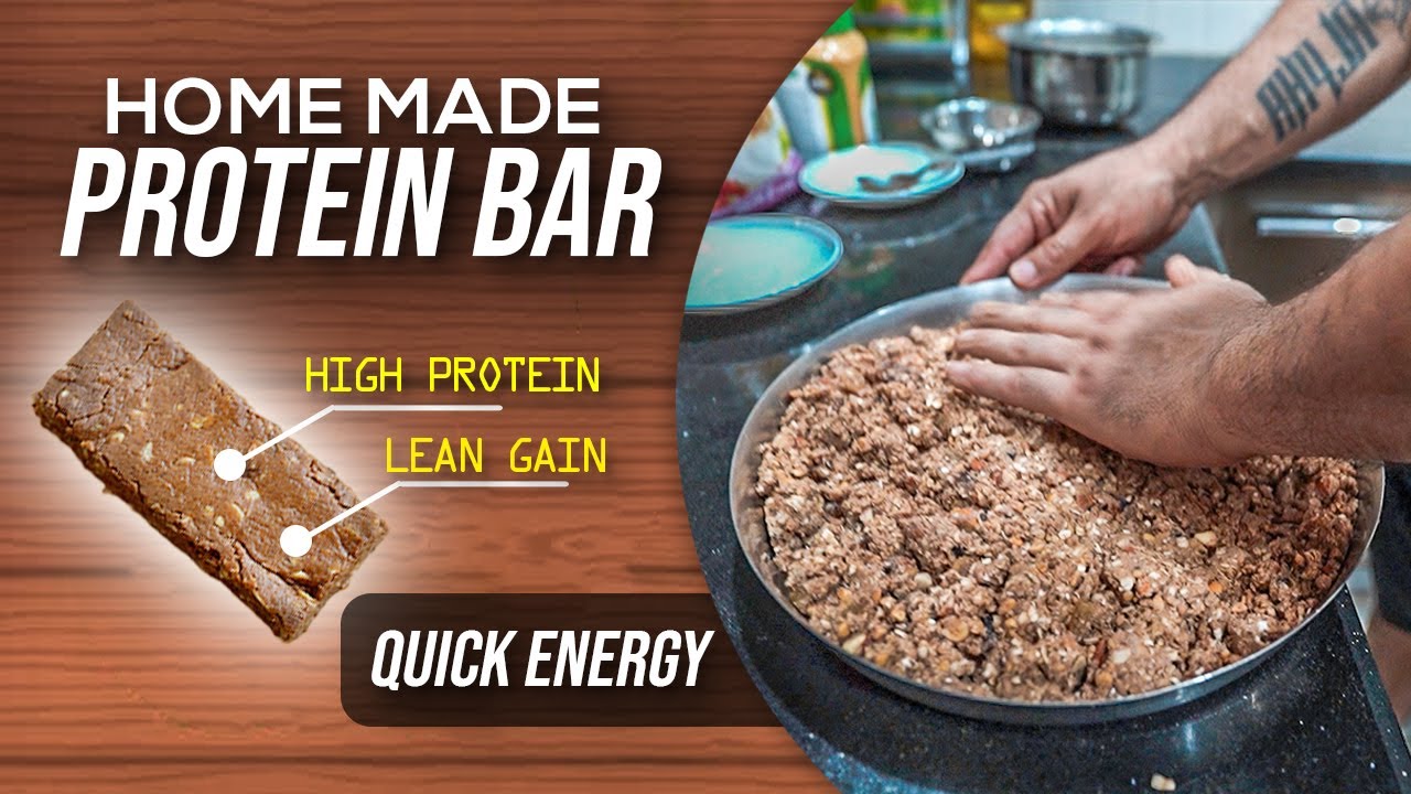 HOW TO MAKE PROTEIN BAR AT HOME FOR BODYBUILDING AMIT PANGHAL