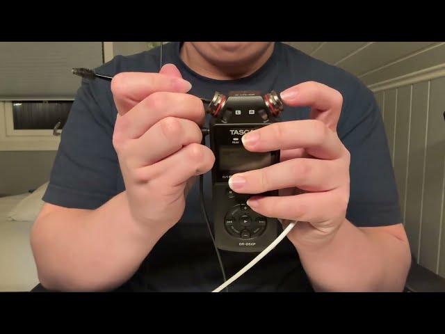 Asmr Tascam mic touching with random stuff (no talking)