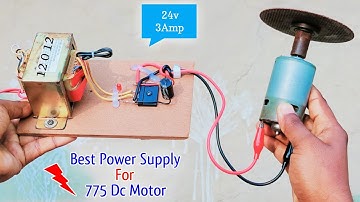 Best Power Supply For 775 Dc Motor // How To Make 24 Volt Power Supply // 220v Ac To 24v Dc