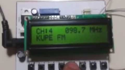 TEA5767 ile 8 kanal hafızalı radyo