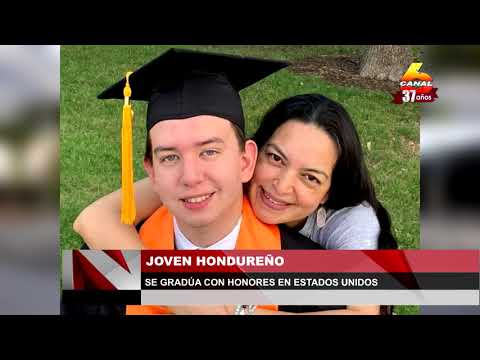 Joven hondureño se gradúa con honores en Estados Unidos