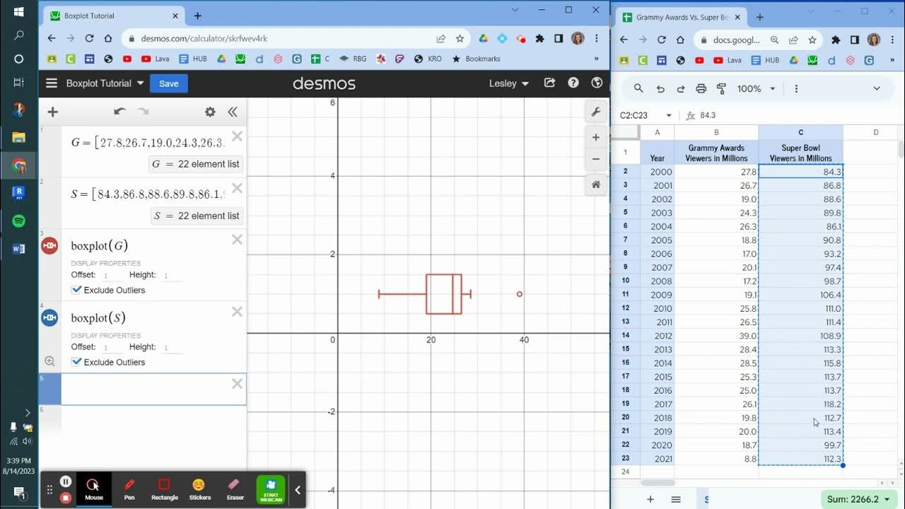 Desmos Boxplot Tutorial YouTube