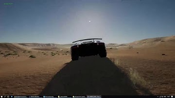 Unreal engine 4. Car animation, vehicle testing