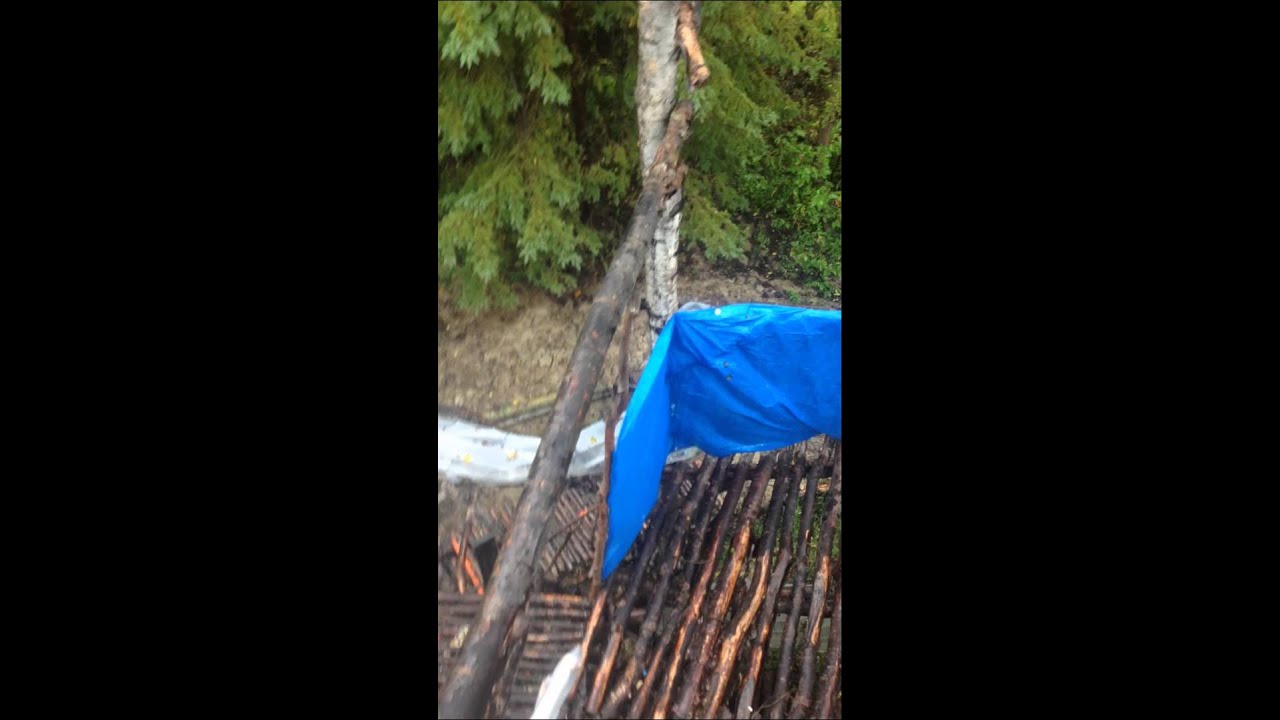 Crazy 3 level tree house, sniping tower for paint balling