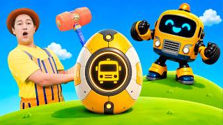 Robot Surprise Eggs 🤖🥚 +MORE | TigiBoo Nursery Rhymes