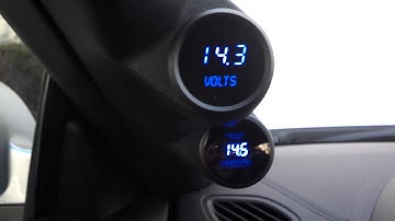 Intellitronix M9015B Voltmeter Gauge (Blue)