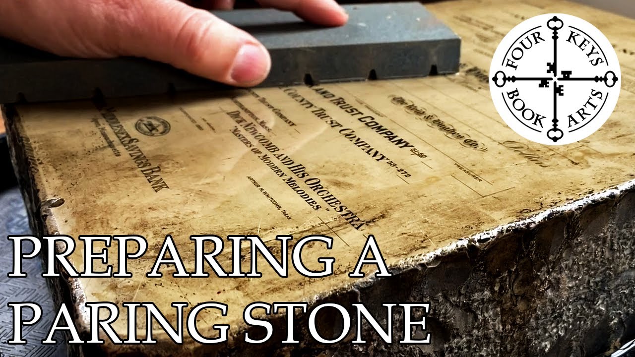 Preparing a Lithography Stone For Paring Leather YouTube
