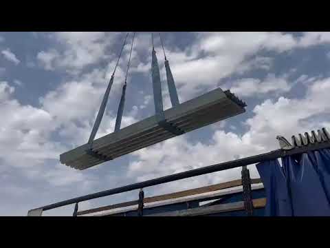 Разгрузка длинномерного металла