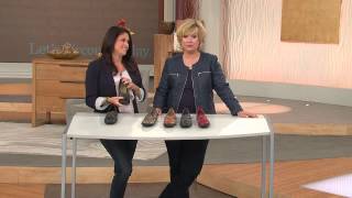 Clarks Bendables Leather Slip-on Shoes - Ashland Spin with Carolyn Gracie