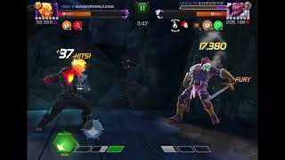 Ghost Rider vs. Node 3 Super Skrull & Node 36 Baron Zemo