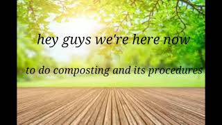 COMPOSTING HUMAN WASTE