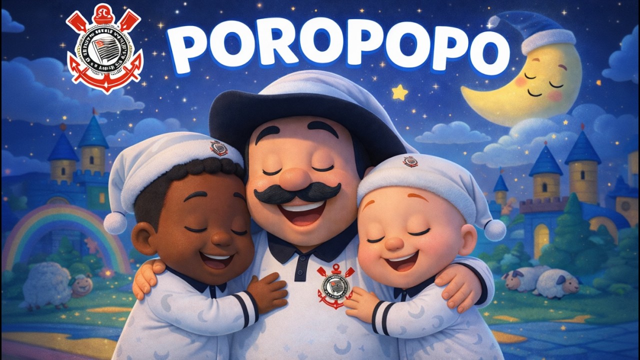 POROPOPÓ CORINTHIANS PARA DORMIR | MÚSICA INFANTIL | DESENHO DE NINAR OFICIAL DO TIMÃO COM LETRA